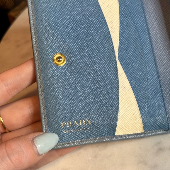 Prada Saffiano Leather Compact Wallet - Picture 12 of 15